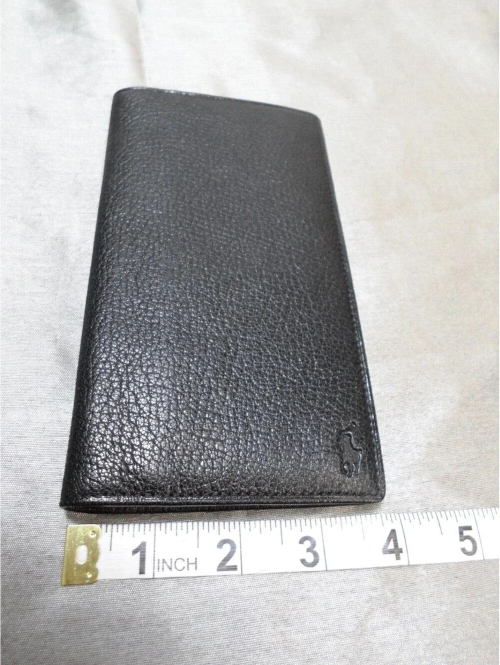 Polo Ralph Lauren Black Leather Bifold Long Wallet